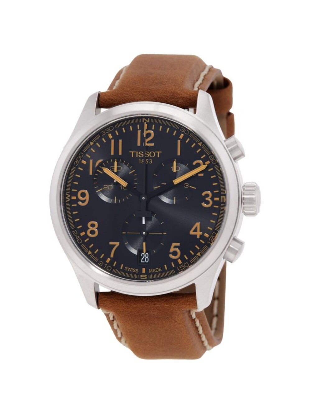 NWT Tissot Chrono L Quartz Black Dial Men's Watch